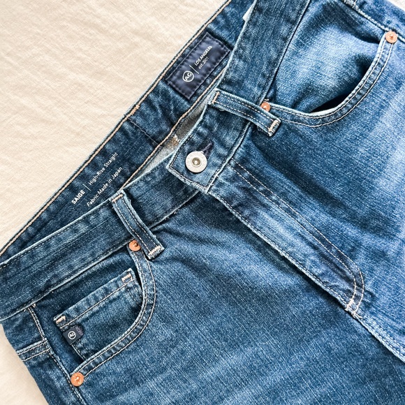 AG High-Rise Straight Jean, Size 27 - Picture 3 of 6
